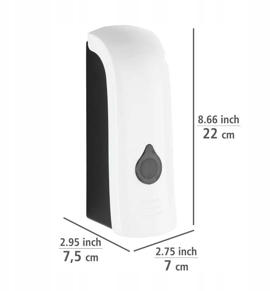 Muilo ir dezinfekcijos skysčių dozatorius RANERA, baltas, 280 ml, Wenko