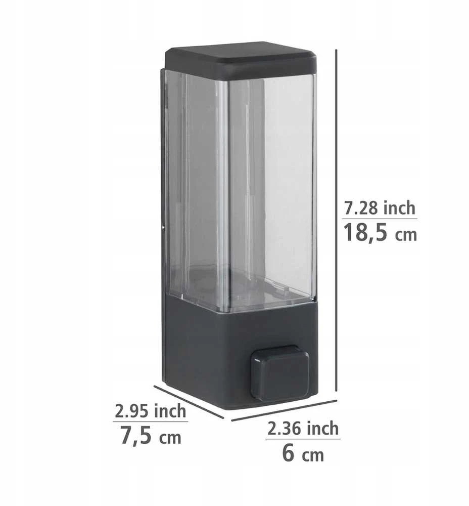 Dezinfekcinis dozatorius ISTRES, juodas, 320 ml, Wenko
