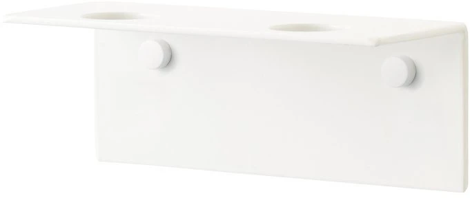 Dozownik do mydła NAGA Laikiklis na mydło na ścianę balta 2 butelki Baltas 16x6x6mm (2vnt.)