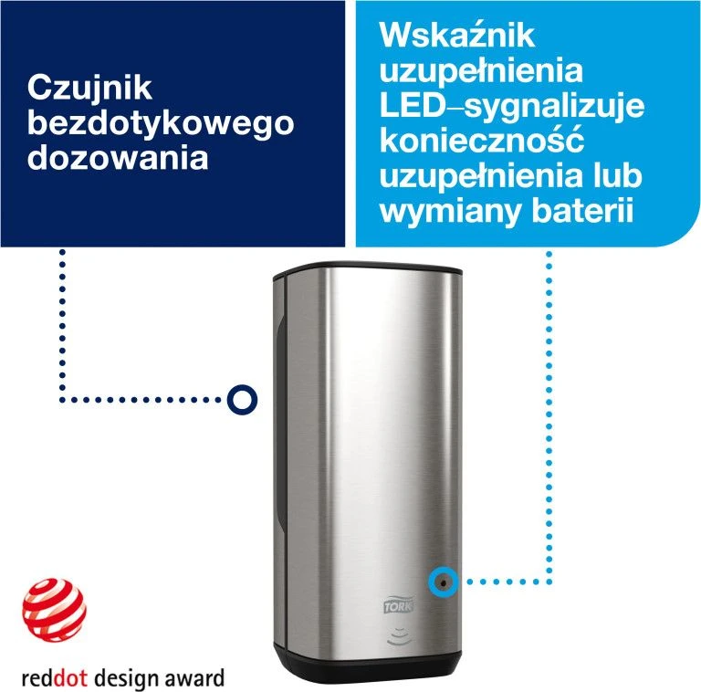 Muilo putų dozatorius TORK su Intuicijos jutikliu, 278 x 116 x 130 mm (460009)