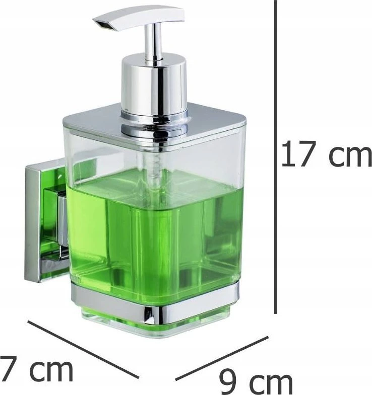 QUADRO muilo dozatorius, Vacuum-Loc nerūdijantis plienas - 340 ml, WENKO