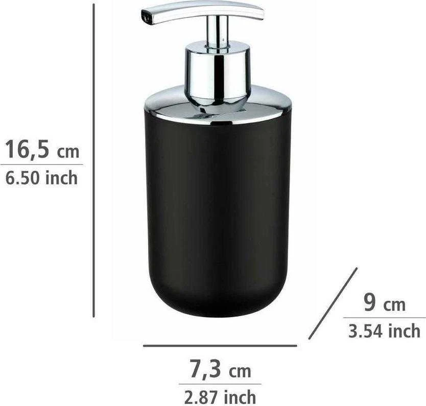 SOAP Dispenser BRASIL, juodas, 320 ml, WENKO