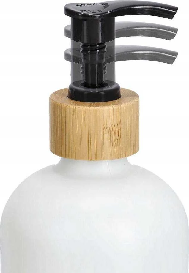 Zeller Skysčių ir muilo dozatorių rinkinys su bambukiniu stovu, 2 x 500 ml