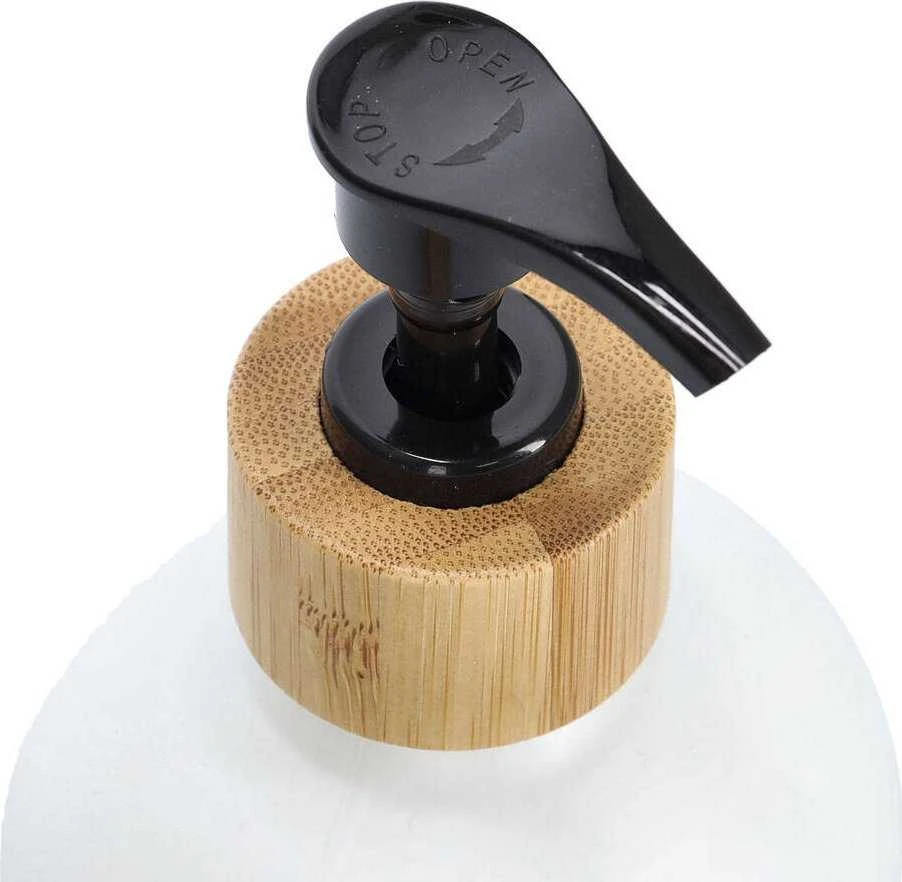 Zeller Skysčių ir muilo dozatorių rinkinys su bambukiniu stovu, 2 x 500 ml