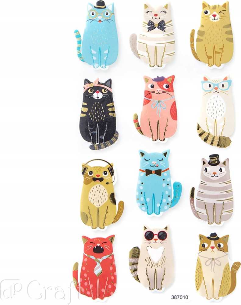 Dallprint Lipdukai iš putų KATINAI, 12vnt.