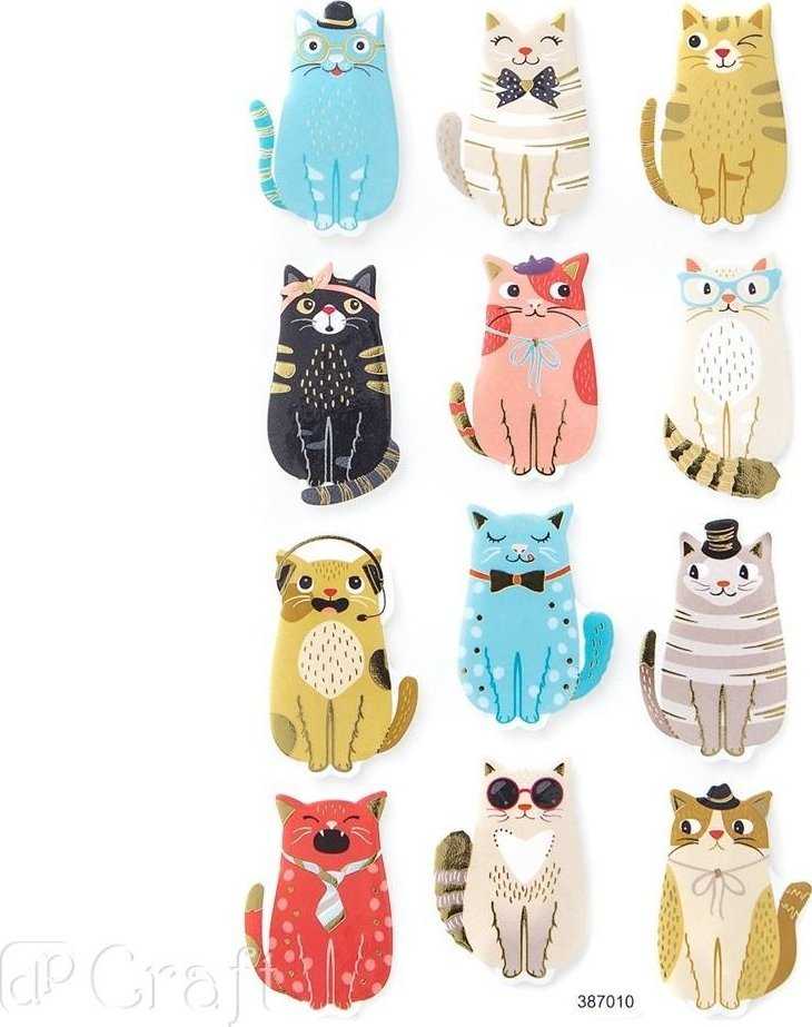 Dallprint Lipdukai iš putų KATINAI, 12vnt.