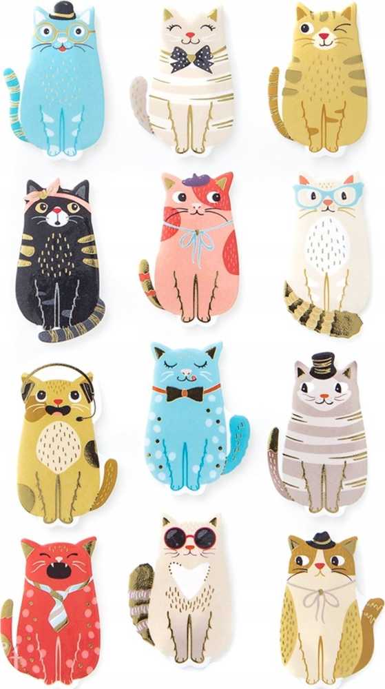 Dallprint Lipdukai iš putų KATINAI, 12vnt.