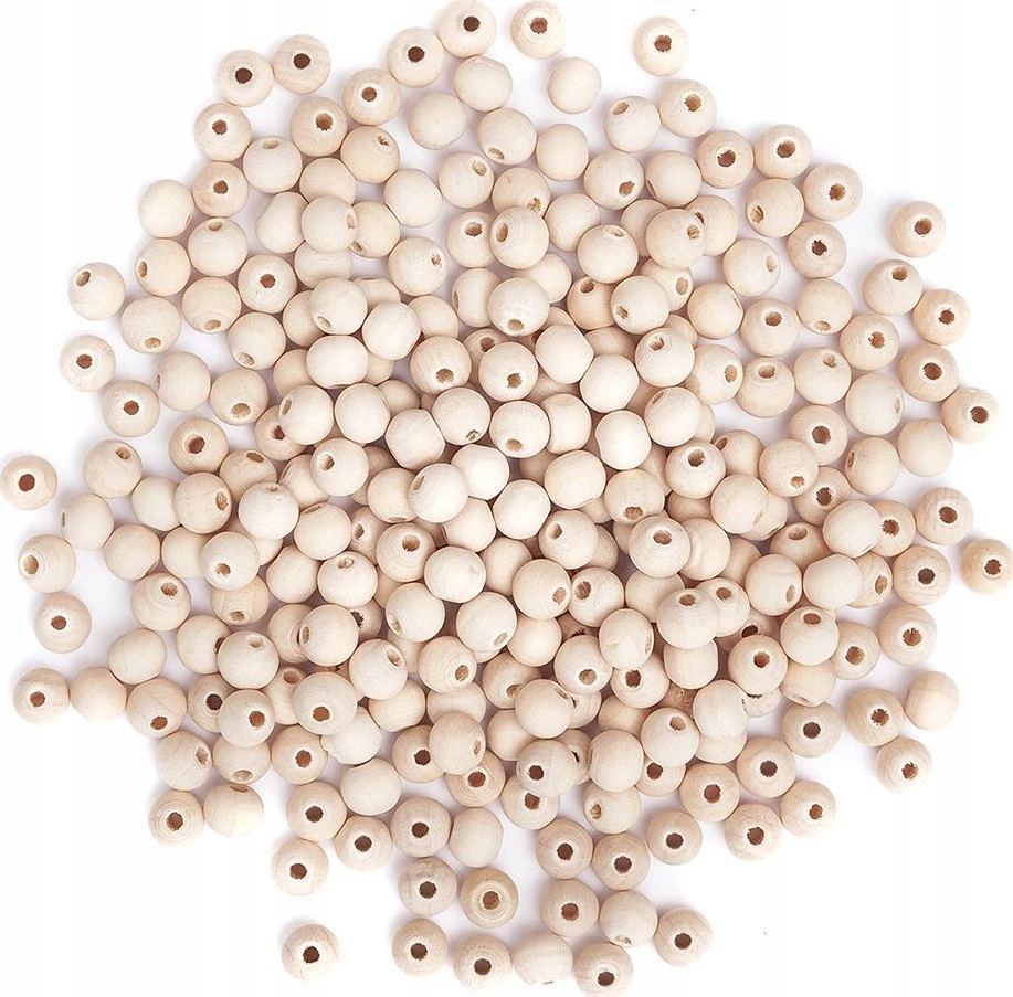 Dallprint Karoliukai mediniai 6mm 40g