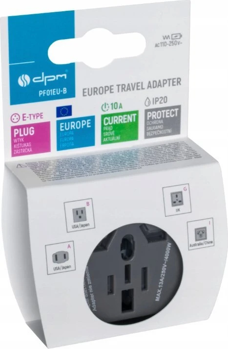 Adapteris DPM PF01EU-B, universalus, EU