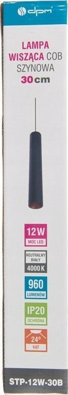 Šviestuvas bėginei sistemai DPM X-Line STP-12W-30B, 12 W,LED