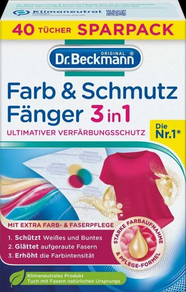 DR.BECKMANN Dr_Beckmann Skalbimo servetėlės Dr. Beckmann 3in1 40vnt
