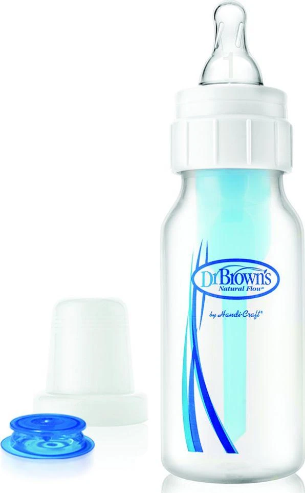 DR. BROWN'S buteliukas siauru kakleliu su spec. paskirties vožtuvu, 120ml
