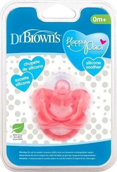 DR. BROWN'S Dr.Brown's silikoninis čiulptukas 0-6 M