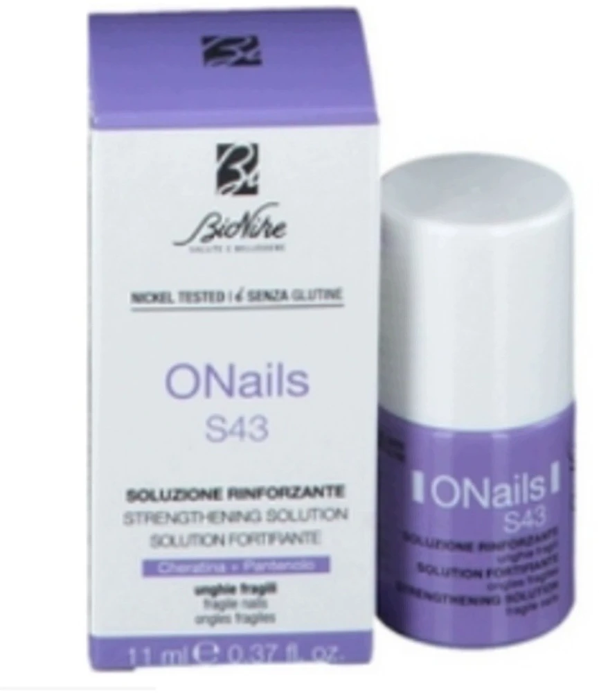 BioNike Onails S43 Strengthening Nail Serum Treatment, 11 ml