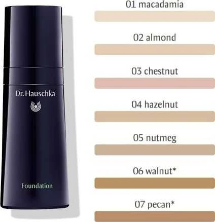 "Dr. Hauschka Foundation" makiažo pagrindas 03 Kaštonas 30ml
