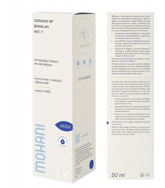 Dr. Hauschka Mohani Derm emulsinis makiažo valiklis balzamas 50ml