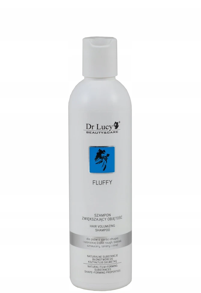 Dr. Lucy "Fluffy" "Volumizing" šampūnas – sutirština kailį, 250 ml buteliukas