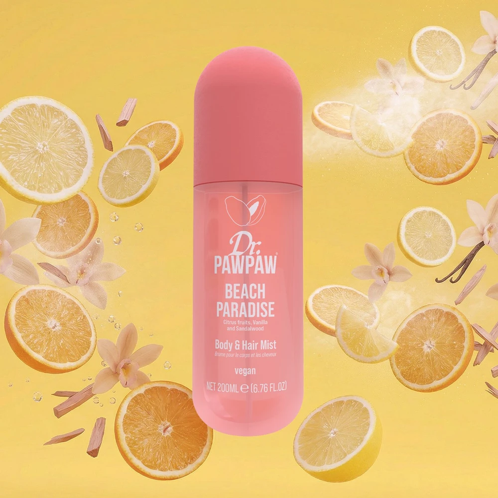 Dr. PawPaw Beach Paradise Body Purškiklis For Hair & Body Citrus, 200 ml