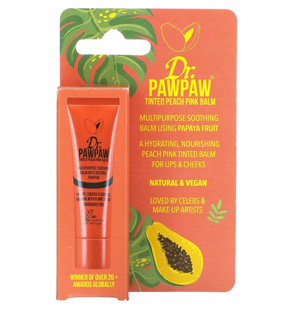 Dr. PAWPAW Balm Tinted Lūpų balzamas moterims, 10 ml