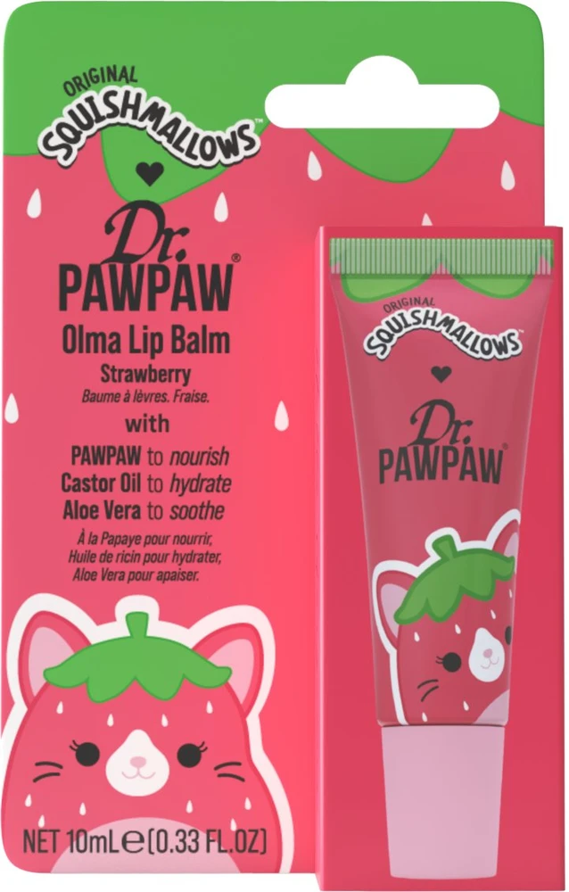 Dr. PawPaw Olma Strawberry Aloe Vera Hydrating lūpų balzamas, 10 ml