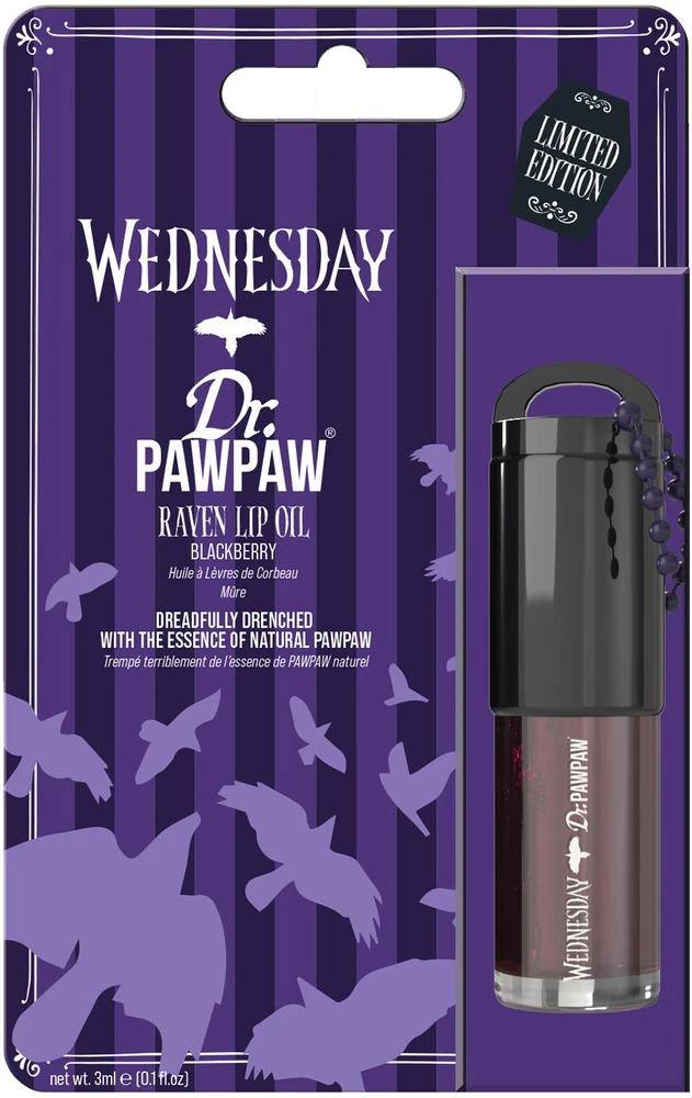 Dr Pawpaw DR.PAWPAW lūpų aliejus, WEDNESDAY RAVEN, 3 ml