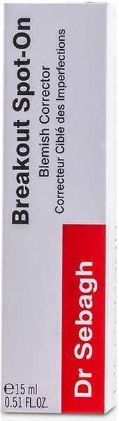 Dr. Sebagh, „Breakout Spot-On“, raminamasis kreminis veidui, 15 ml