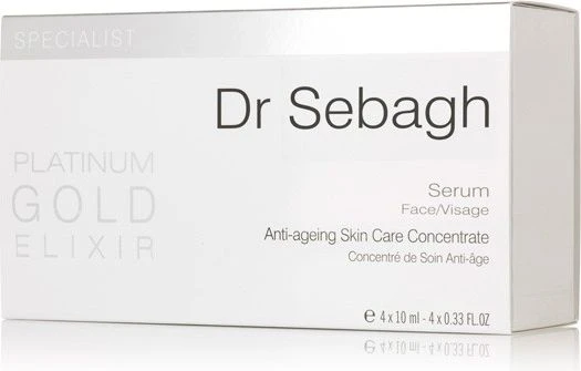Dr Sebagh Platinum Gold Eliksyras Serum - jauninanti veido serumas 4x10 ml