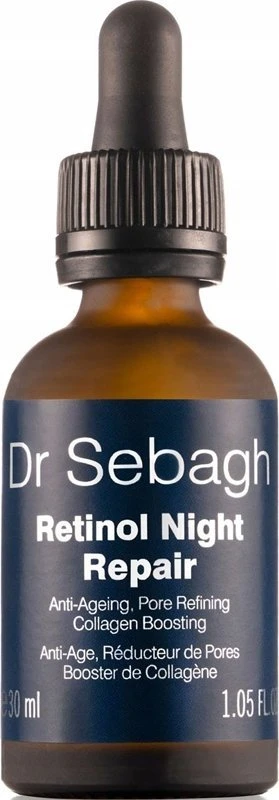 Dr. Sebagh Retinol Night Repair Hyaluronic Acid Anti-Ageing Night Serum veido serumas, 30 ml