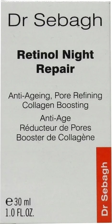 Dr. Sebagh Retinol Night Repair Hyaluronic Acid Anti-Ageing Night Serum veido serumas, 30 ml