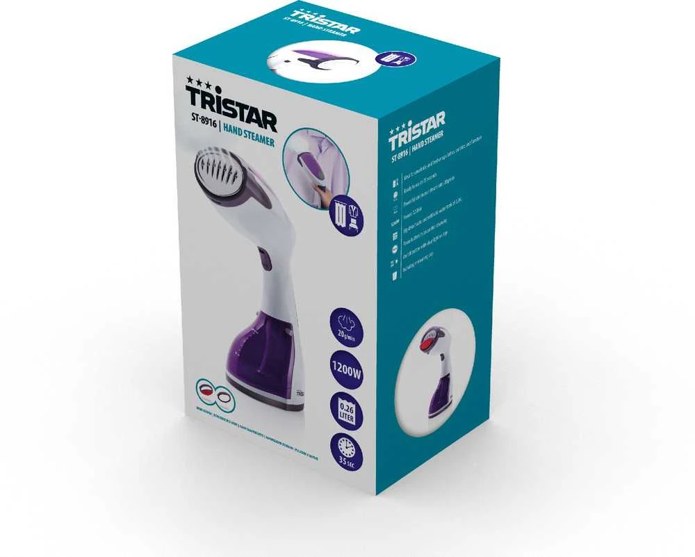 Tristar | Garment Steamer | ST-8916 | Handheld | 1200 W | 0.26 L | 20 g/min | Violetinė