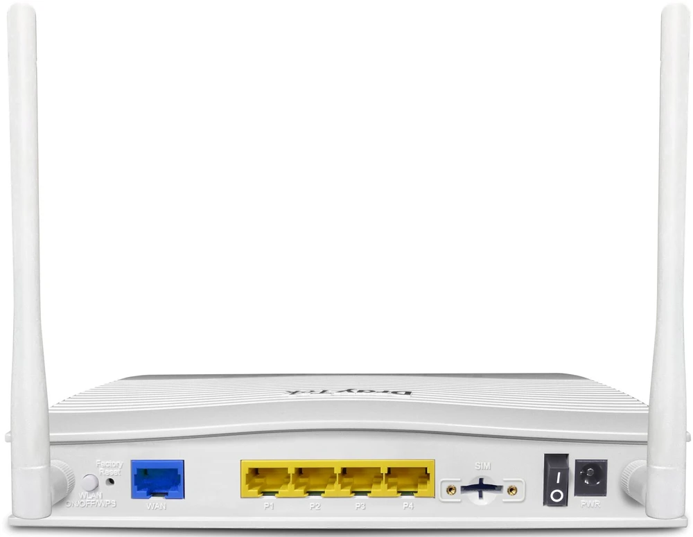DRAYTEK Vigor C510ax Maršrutizatorius 5G WiFi 6 3000Mbps 16xVPN 4xPodsieci LAN 8xVLAN Firewall SPI WAN Failover