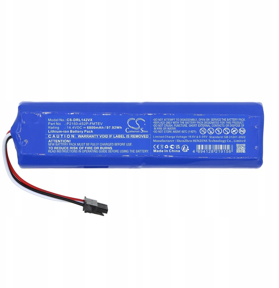 Dreame Cameron Sino Akumuliatorius Baterija Tipas P2150-4s2p-fmtev, Skirtas Mova S10 Plus Rls42sd / Cs-drl142vx