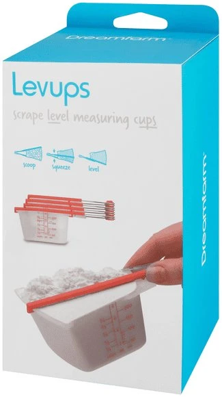 Dreamfarm - Levups Raudona/Clear miarka dekalitrowa