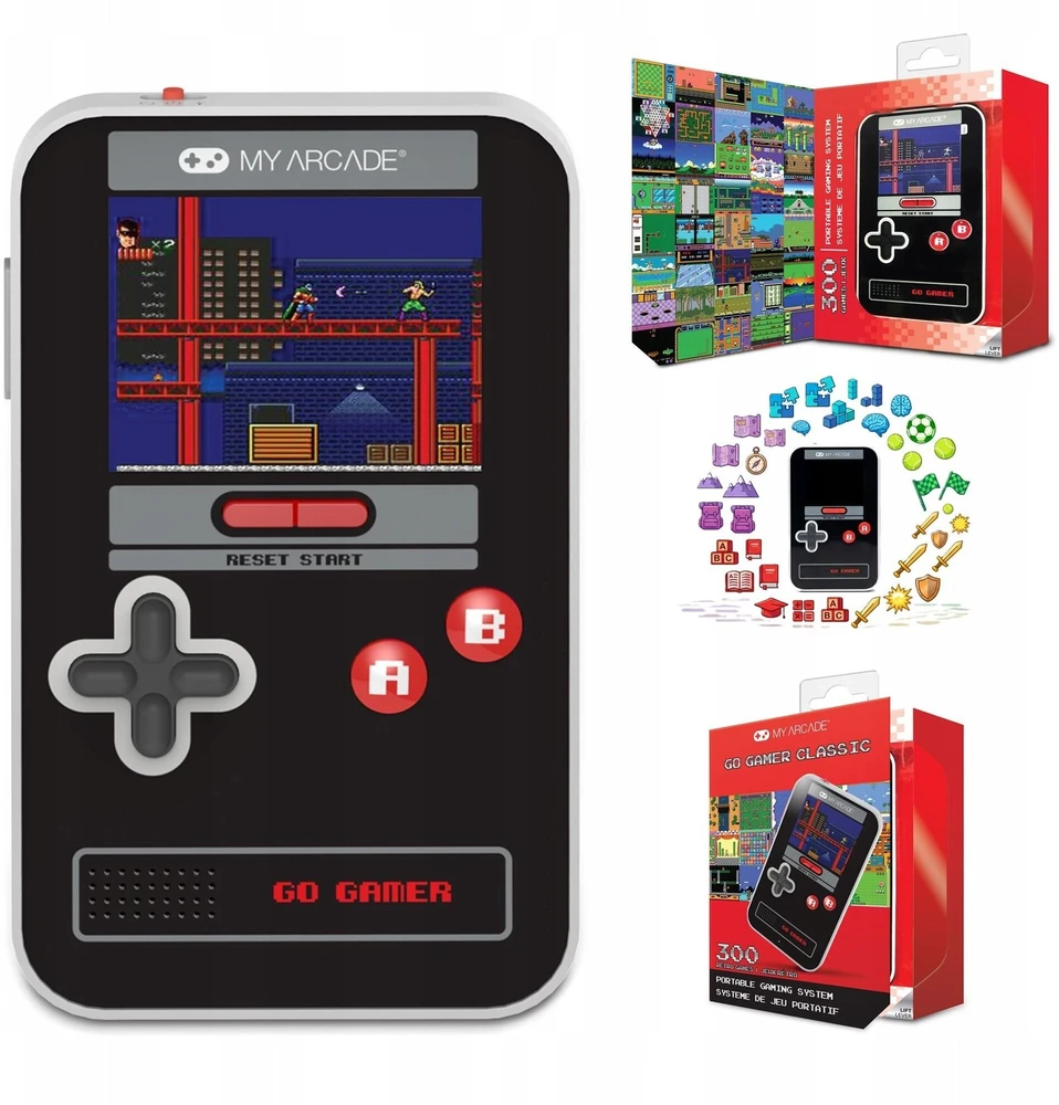 MY ARCADE Mano Arcade Go Gamer Classic 300 Žaidimų