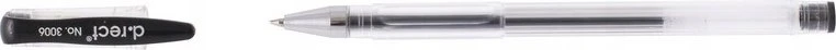 Juodas gelinis rašiklis D.rect 3006/2603, 0.3mm
