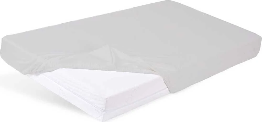 Drėgmei atspari vaikiška bambukinė paklodė Matex 70x140, pilka