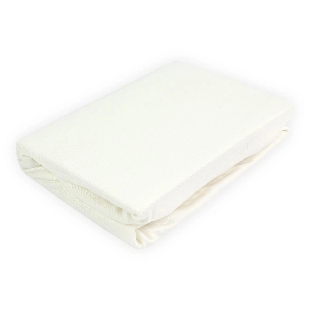 Drėgmei atspari vaikiška bambukinė paklodė Matex 70x140, balta