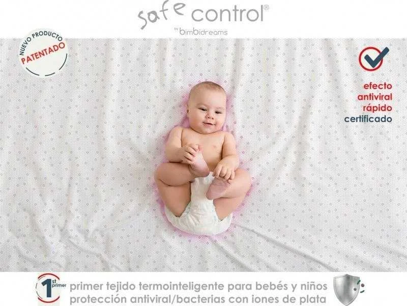 Drėgmei atspari vaikiška paklodė Bimbidreams Thermointelligent su guma, 60x120