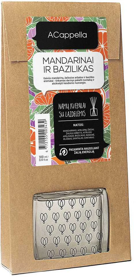 Namų kvapas ACAPPELLA MANDARIN & BASIL, 100 ml