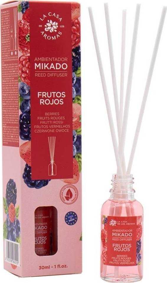 La Casa de los Aromas LOS AROMAS MIKADO FRUTOS ROJOS patalpų kvėpiklis, 30 ml
