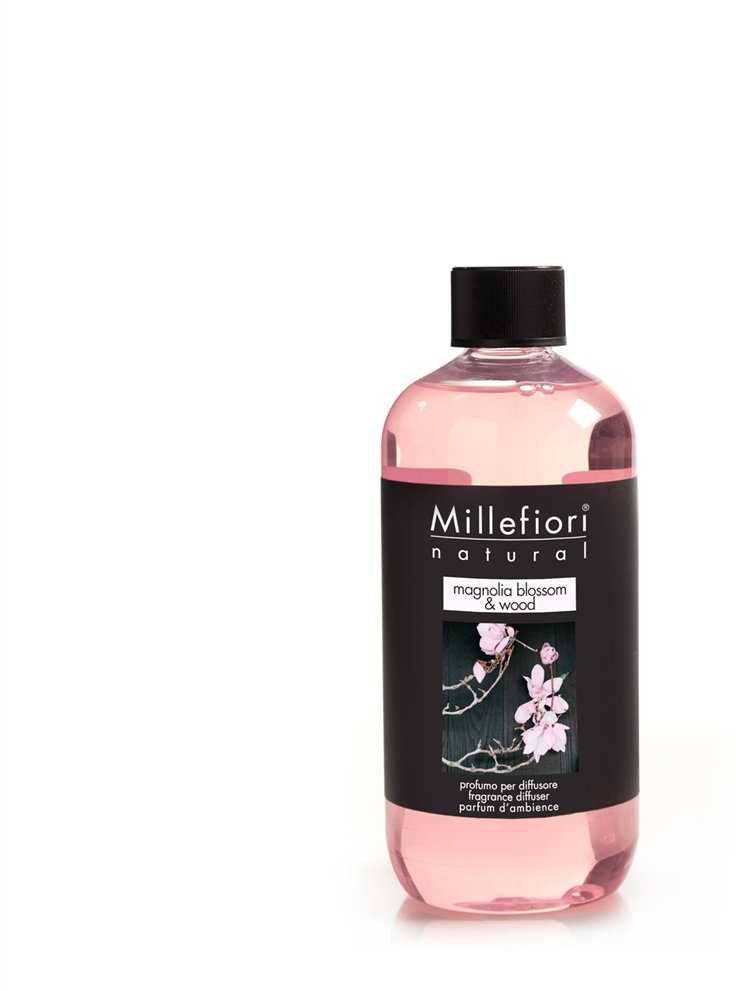Millefiori Milano Aromatinio difuzoriaus "Natura l Magnolijos žiedai" užpildas - Mediena 500 ml