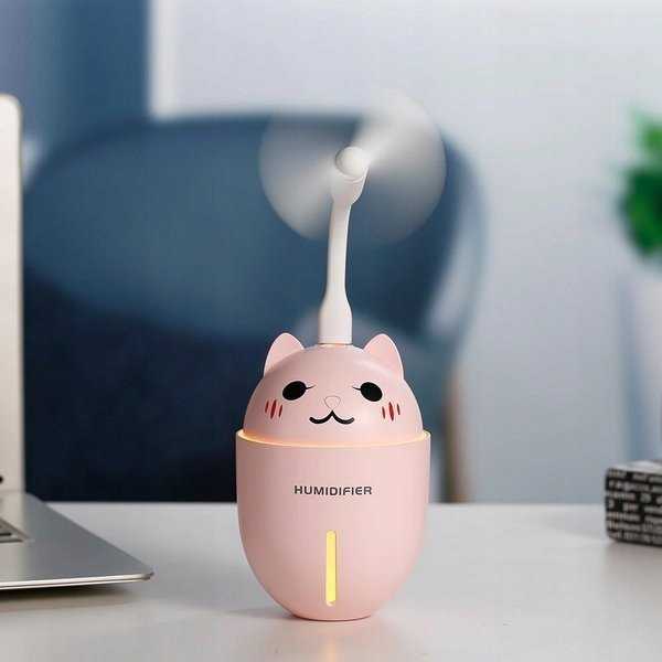 Drėkintuvas Aromato difuzorius M SCENT DIFFUSER - ULTRASONIC HUMIDIFIER KITTY 4IN1 LED Mėlynas