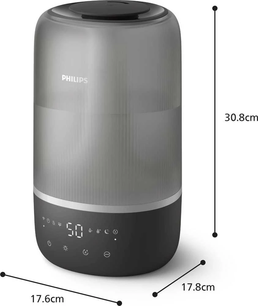 Oro drėkintuvas Philips 1000 serija, iki 41 kv. m, Pilkas