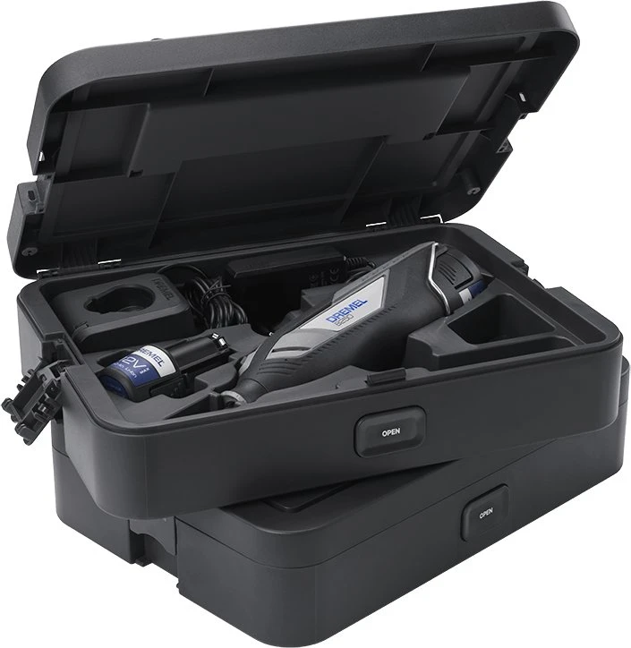 Daugiafunkcis įrankis Dremel 8250-5/65 Platinum, su 5 antgaliais ir 65 priedais