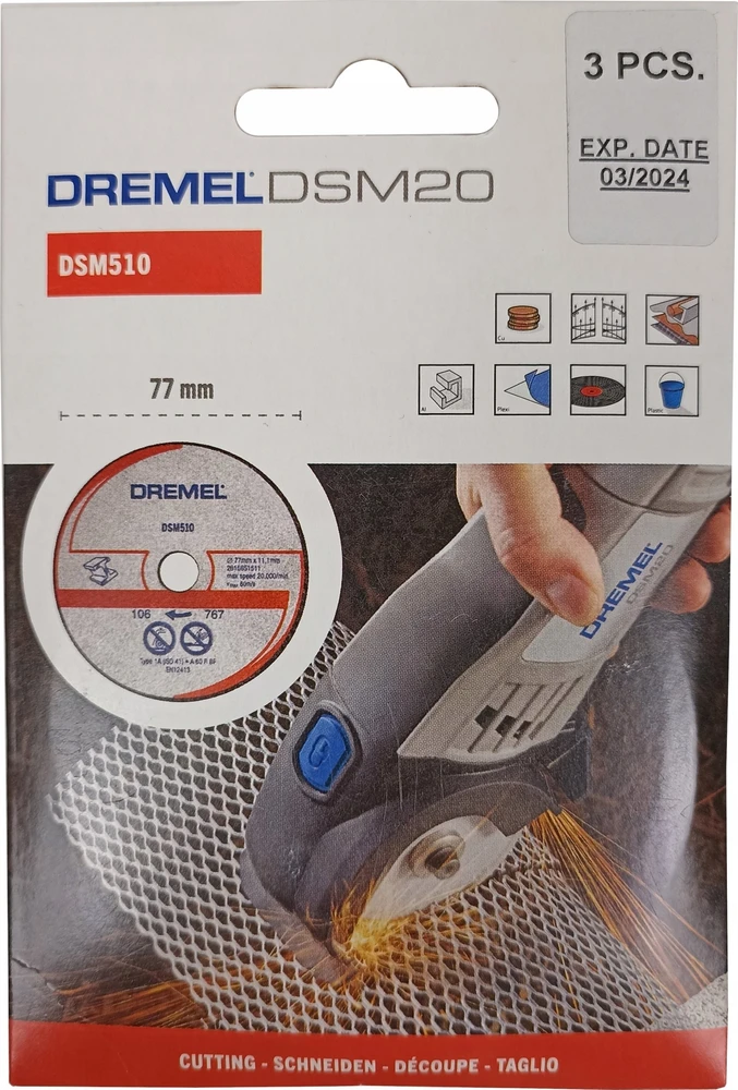 Dremel Bosch 77 mm metalo ir plastiko pjovimo diskas