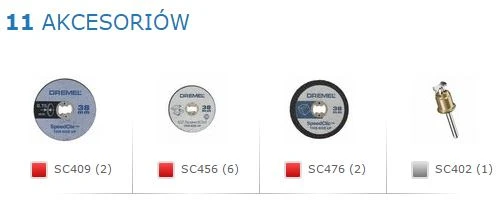 Dremel 11 dalių EZ SpeedClic priedų rinkinys