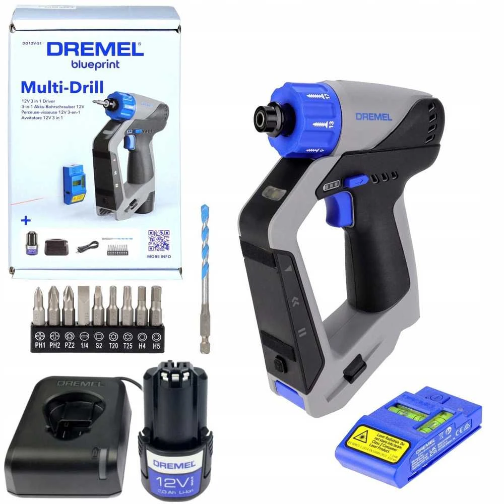 Bosch DREMEL DD12V-S1 3-in-1 Multi-grąžtas 12V