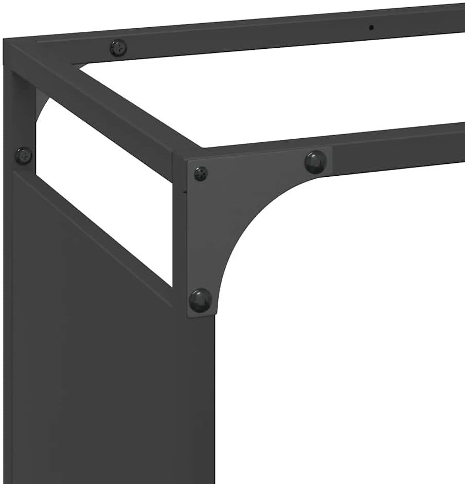 Stovas malkoms, juodos, 90x28x65 cm, šaltai valcuotas plienas