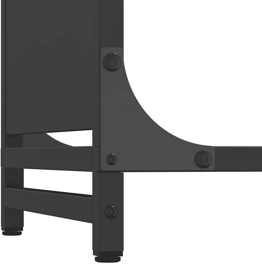 Stovas malkoms, juodos, 90x28x65 cm, šaltai valcuotas plienas