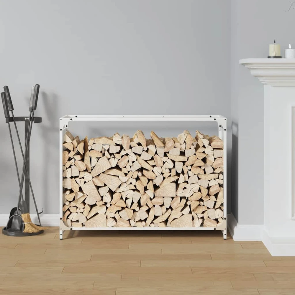 Stovas malkoms, balta, 90x28x65 cm, šaltai valcuotas plienas